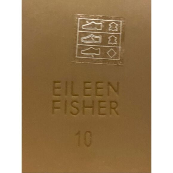 EILEEN FISHER Bella Gold Metallic Leather Suede Platform Wedge Sandal Wm’s Sz 10 - Picture 10 of 10